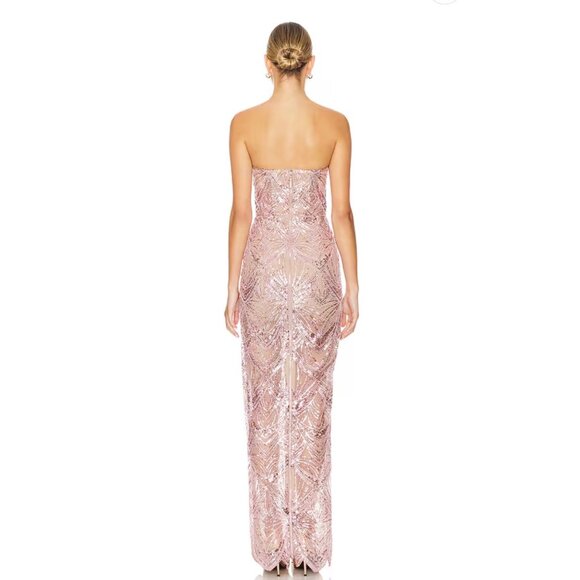 Bronx And Banco Giselle Maxi Dress in Blush - Picture 3 of 8